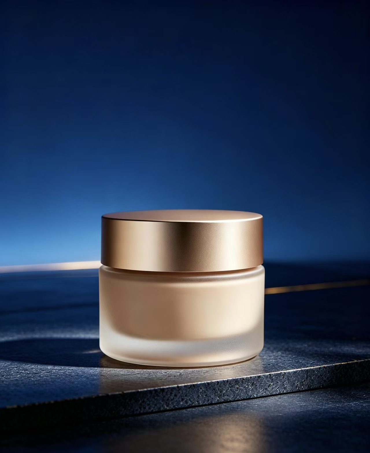 Frosted Glass Jar
